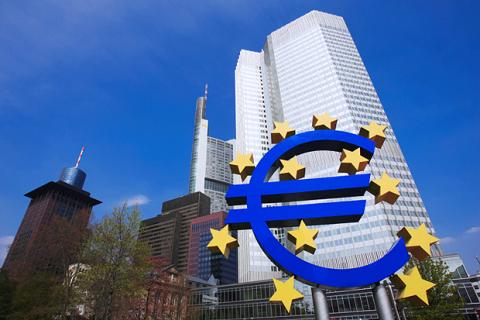 Germany, Frankfurt, European Central Bank, low angle