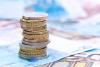 Euro coins and banknotes