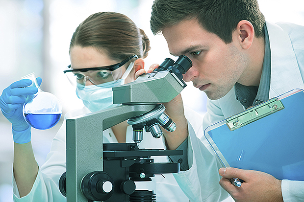 scientists working at the laboratory