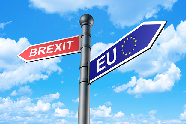 Brexit direction sign