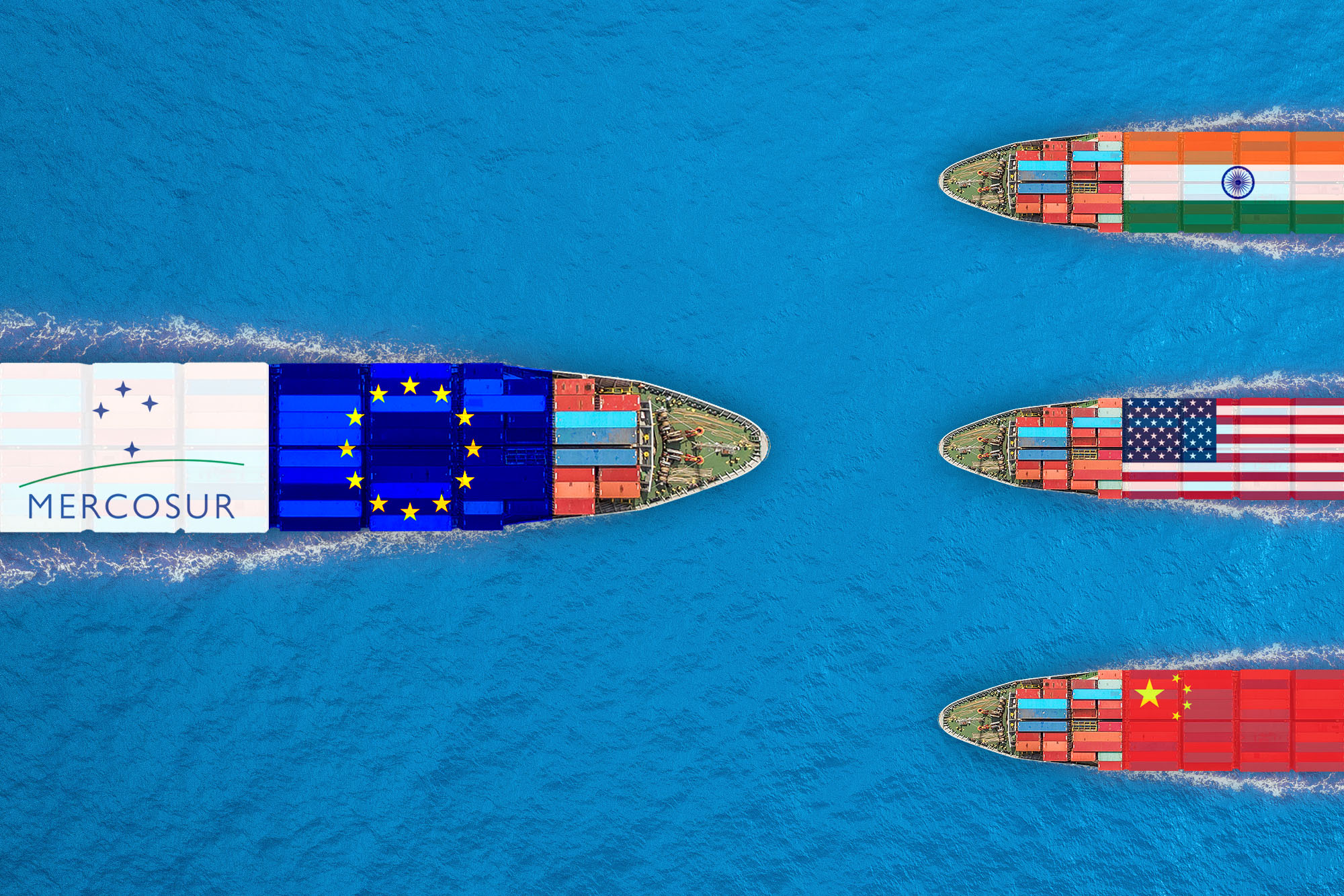Cargo ships EU/Mercosur trade