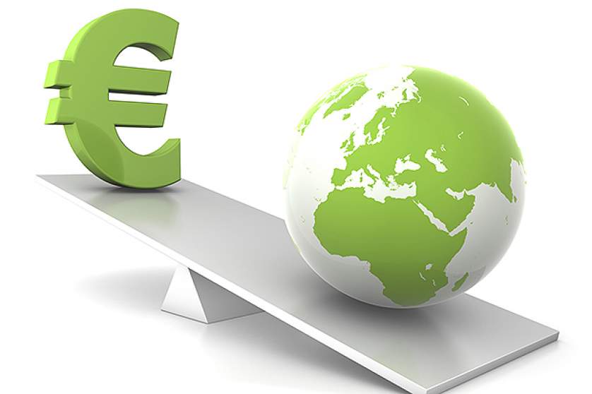 balance - earth and euro