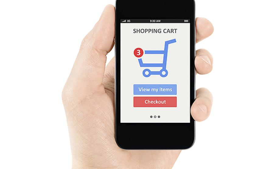Online shopping with mobile phone