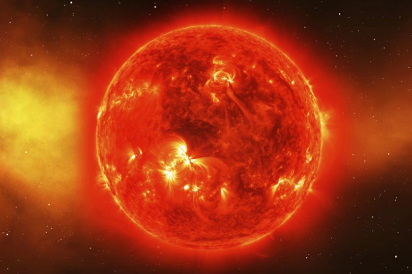 Sun in universe or space