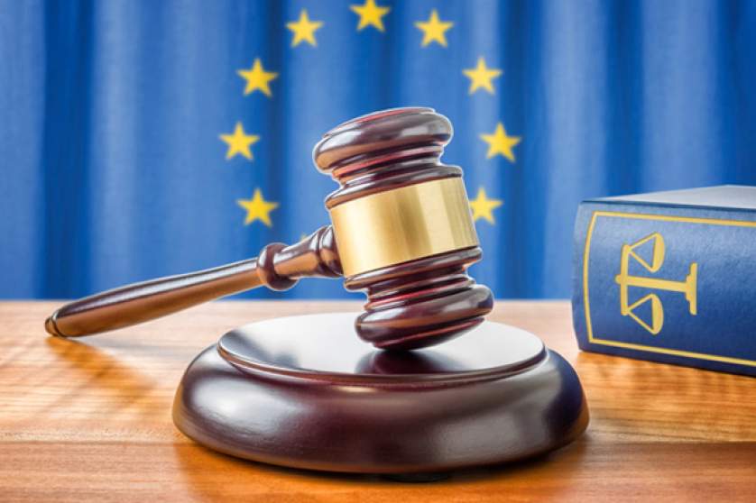 Gavel and a law book - European union