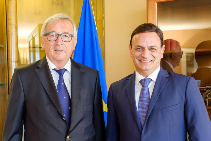 David Casa MEP and Jean-Claude Juncker, President of the European Commission