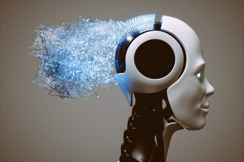 Robot head with abstract connections