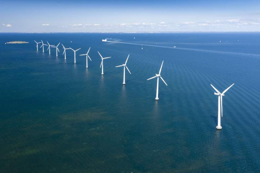 Offshore wind farm in Denmark