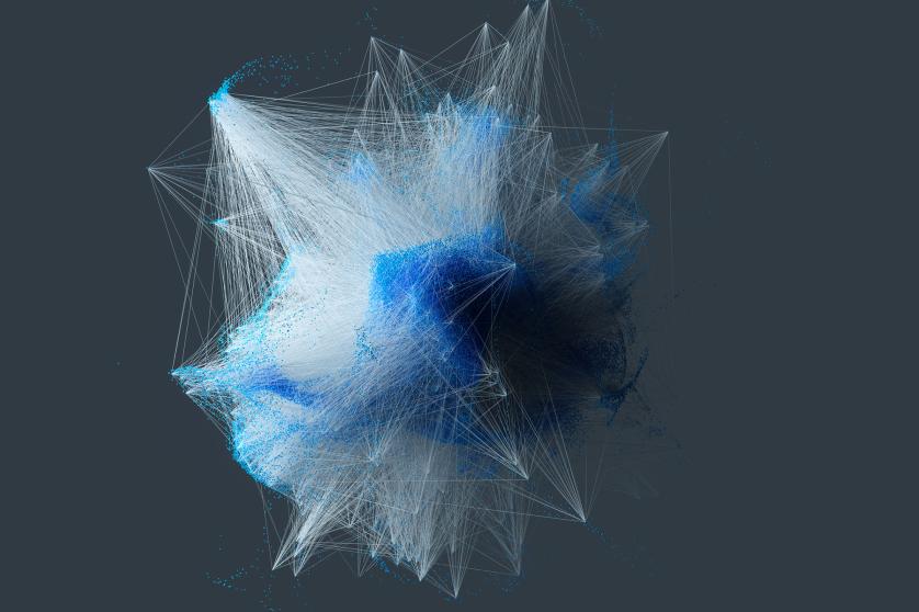 Particle connection network