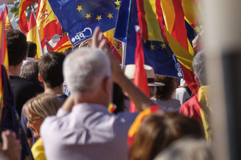 Demonštrácia proti amnestii v Španielsku