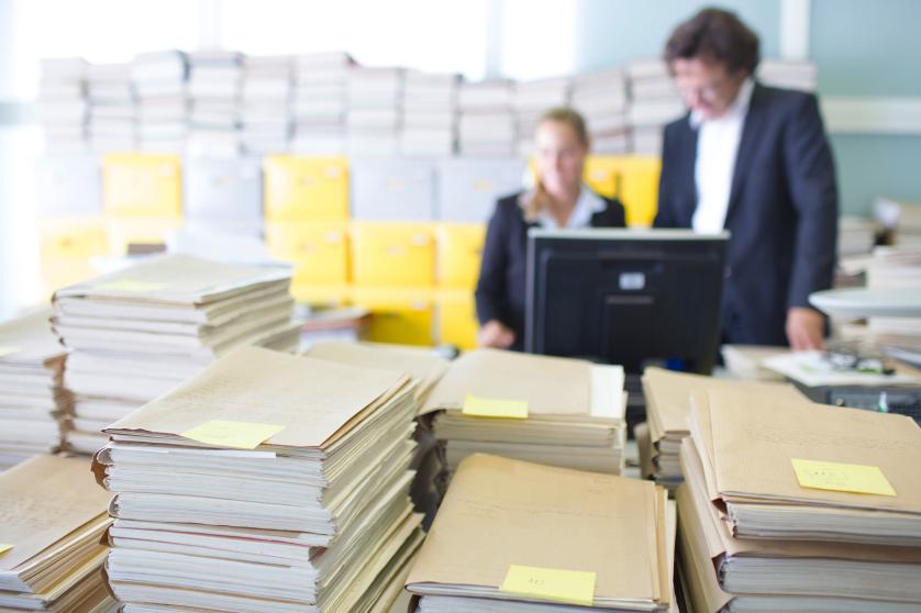 Overworked office workers