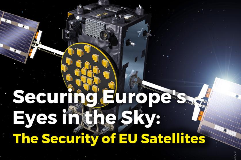 Galileo-satellit og arrangementets titel