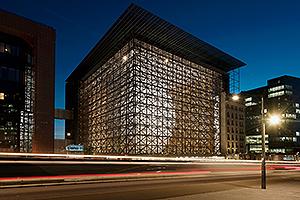 Das mit dem Green Good Design Award ausgezeichnete Europa-Gebäude des Rats