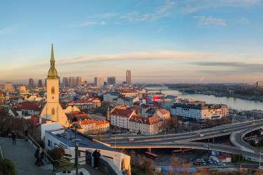 Panoramic view of Bratislava, Slovakia