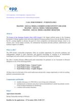 Call for Interest - Social Media Trainee - 2025/STG/SM/1