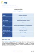 Notice of Recruitment