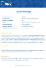 Notice of Recruitment