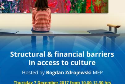 Structural and financial barriers in access to culture