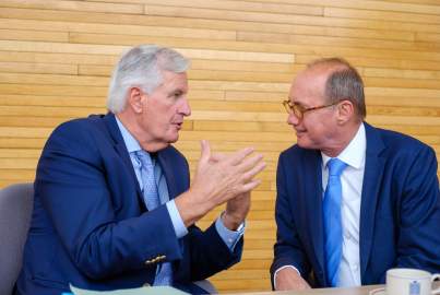 Meeting between Karas and Barnier prior to the vote on the EP Brexit Resolution