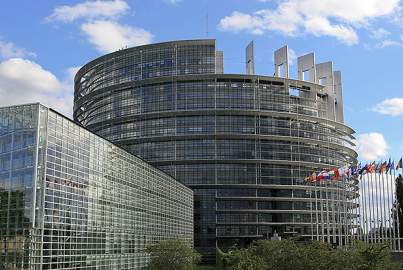 Das Gebäude des Europäischen Parlaments in Straßburg