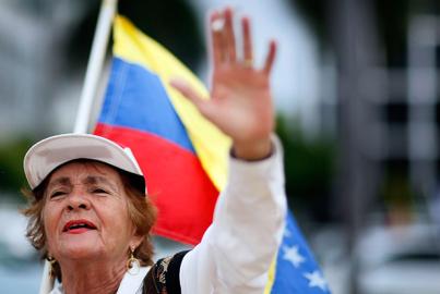 Protesters in Venezuela
