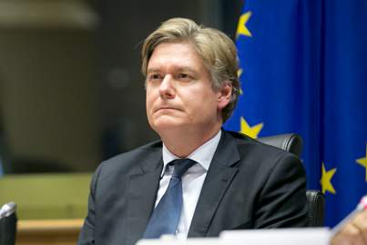 Antonio López-Istúriz during a meeting at the European Parliament