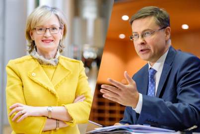 Trade, financial services, European Parliament, Mairead McGuinness, Valdis Dombrovskis, EPP Group, COVID