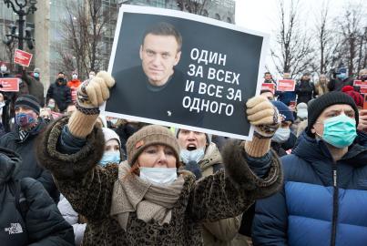 Supporters Of Alexei Navalny Demand His Release From Russian Prison