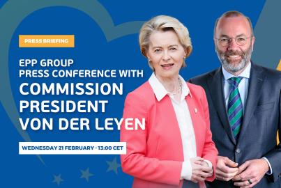 EPP Group press conference with Commission President Von der Leyen