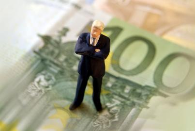 Businessman and money