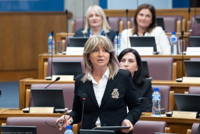 Suncana Glavak in Parlament of Montenegro, Podgorica